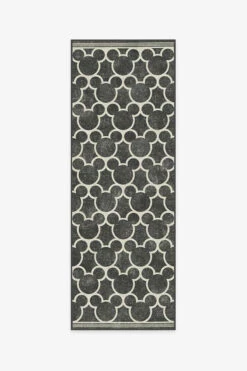 Discount 🥰 Ruggable Mickey Trellis Black Rug ✔️ -Area Rugs Sales Store mickey trellis black A RC DY002 27