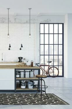 Discount 🥰 Ruggable Mickey Trellis Black Rug ✔️ -Area Rugs Sales Store mickey trellis black C RC DY002 27