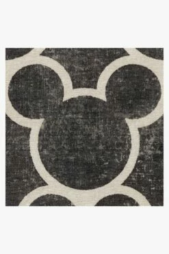Discount 🥰 Ruggable Mickey Trellis Black Rug ✔️ -Area Rugs Sales Store mickey trellis black D RC DY002 27