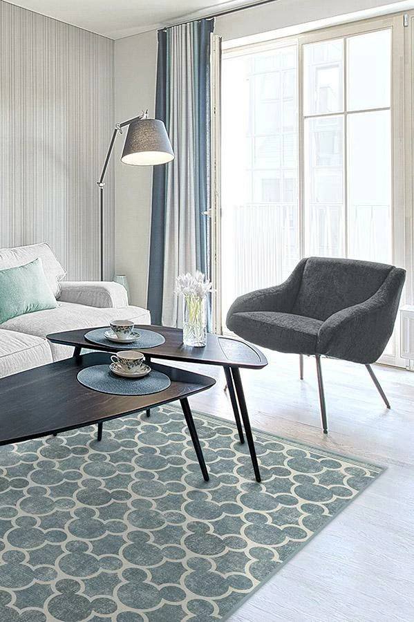 Hot Sale 🧨 Ruggable Mickey Trellis Slate Rug 🥰 4 Hot Sale 🧨 Ruggable Mickey Trellis Slate Rug 🥰 - Image 4