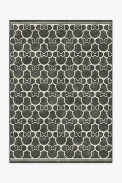 Outlet 🤩 Ruggable Minnie Trellis Black Rug ⌛
