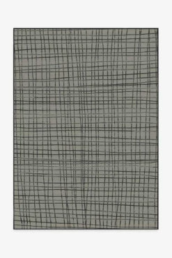 Coupon 🔔 Ruggable Modern Grid Grey Rug 👏