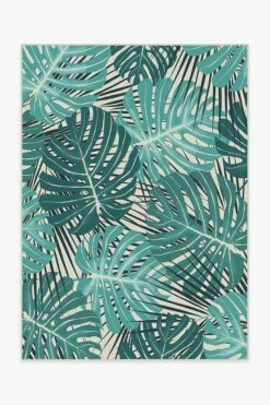 Budget ๐ Ruggable Monstera Teal Rug โญ
