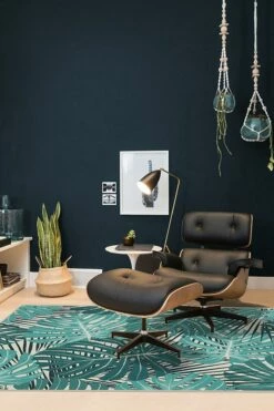 Budget 🎉 Ruggable Monstera Teal Rug ⭐ 11 Budget 🎉 Ruggable Monstera Teal Rug ⭐ -Area Rugs Sales Store monstera teal C RC TP029 57