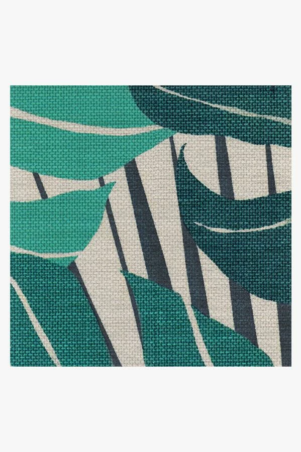 Budget 🎉 Ruggable Monstera Teal Rug ⭐ 7 Budget 🎉 Ruggable Monstera Teal Rug ⭐ - Image 7