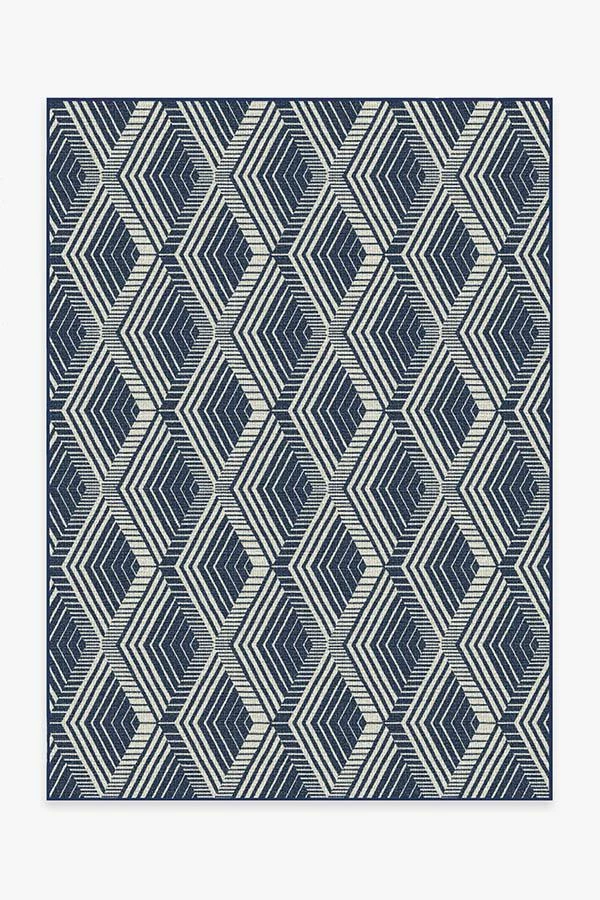 Wholesale ⌛ Ruggable Outdoor Motus Diamond Navy Rug ❤️ 2 Wholesale ⌛ Ruggable Outdoor Motus Diamond Navy Rug ❤️ - Image 2