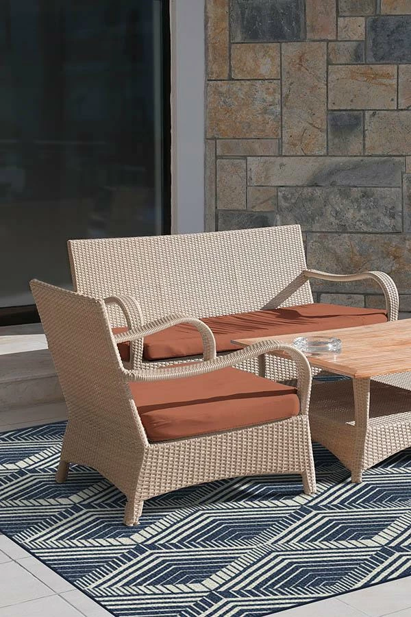 Wholesale ⌛ Ruggable Outdoor Motus Diamond Navy Rug ❤️ 4 Wholesale ⌛ Ruggable Outdoor Motus Diamond Navy Rug ❤️ - Image 4