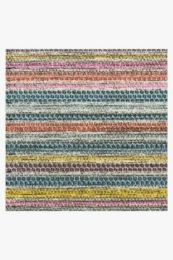 Discount 😍 Ruggable Multi Stripe Polychrome Rug 😉 -Area Rugs Sales Store multi stripe polychrome D RC 0215 27