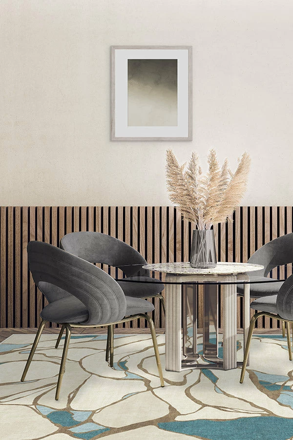 Hot Sale 😍 Ruggable Nina Takesh Aude Teal & Ivory Rug 🔔 4 Hot Sale 😍 Ruggable Nina Takesh Aude Teal & Ivory Rug 🔔 - Image 4