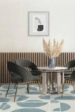 Best reviews of 😉 Ruggable Nina Takesh Lune Slate Blue Rug 🔥 -Area Rugs Sales Store nina takesh lune slate blue C RC NT011 57