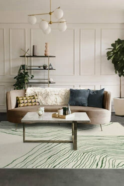 Best Pirce 🛒 Ruggable Nina Takesh Seine Sage & Ivory Rug ✔️ -Area Rugs Sales Store nina takesh seine sage ivory C RC NT002 57 V2