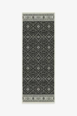 New 🥰 Ruggable Outdoor Nomada Black Rug 🌟 -Area Rugs Sales Store nomada black B RC OD027 27