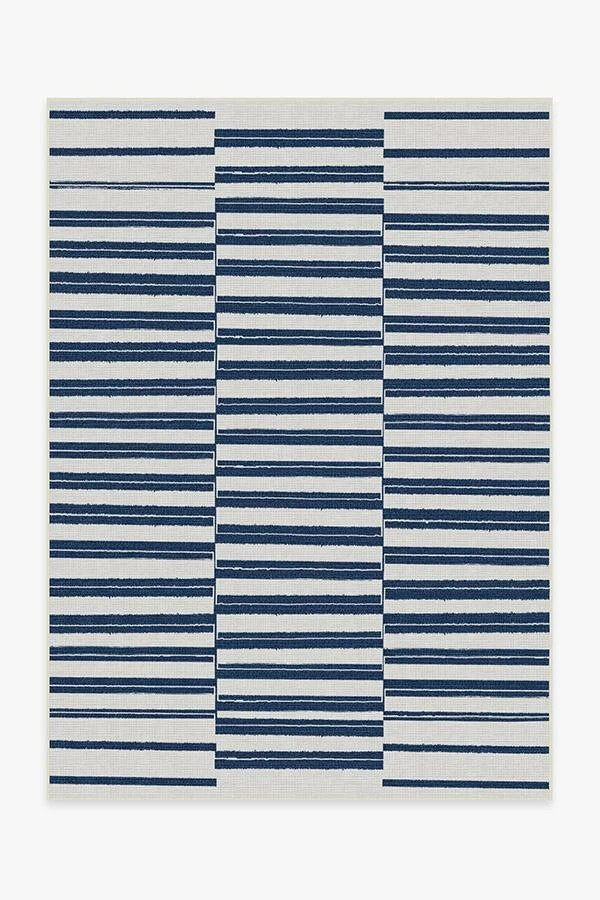 Best Pirce 🧨 Ruggable Outdoor Offset Stripe Navy Rug ✨ 1 Best Pirce 🧨 Ruggable Outdoor Offset Stripe Navy Rug ✨