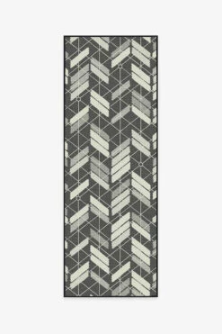 Cheap โญ Ruggable Outdoor Painted Chevron Black Rug ๐ 12 Cheap โญ Ruggable Outdoor Painted Chevron Black Rug ๐ -Area Rugs Sales Store painted chevron black A RC OD045 27