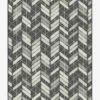 Cheap ⭐ Ruggable Outdoor Painted Chevron Black Rug 🎁