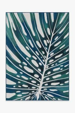 Deals ⌛ Ruggable Outdoor Panama Teal Blue Rug 😍