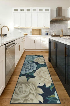 Promo 🥰 Ruggable Peony Midnight Rug 😍 -Area Rugs Sales Store peony midnight C RC FF002 27