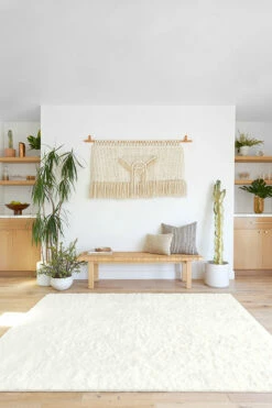 Hot Sale ⌛ Ruggable Sale Polar White Plush Rug 🔥 -Area Rugs Sales Store plush polar white C RC WB003 57