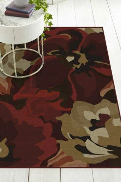 Coupon ✔️ Ruggable Poppy Floral Red Rug 💯 -Area Rugs Sales Store poppy floral red C RC 0430 57