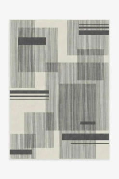 Coupon 🔔 Ruggable Quadra Black & White Rug 🔥