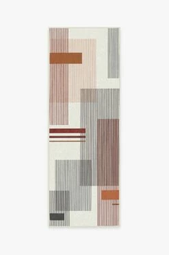 Hot Sale 🎉 Ruggable Quadra Orange Rug 🎉 -Area Rugs Sales Store quadra orange A RC MA014 27 V2