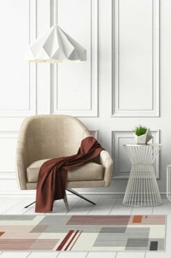 Hot Sale 🎉 Ruggable Quadra Orange Rug 🎉 -Area Rugs Sales Store quadra orange C RC MA014 27