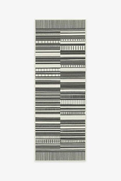 Promo 🎉 Ruggable Outdoor Riviera Stripe Black & White Rug 🎉 -Area Rugs Sales Store riviera stripe black white A RC OT008 27
