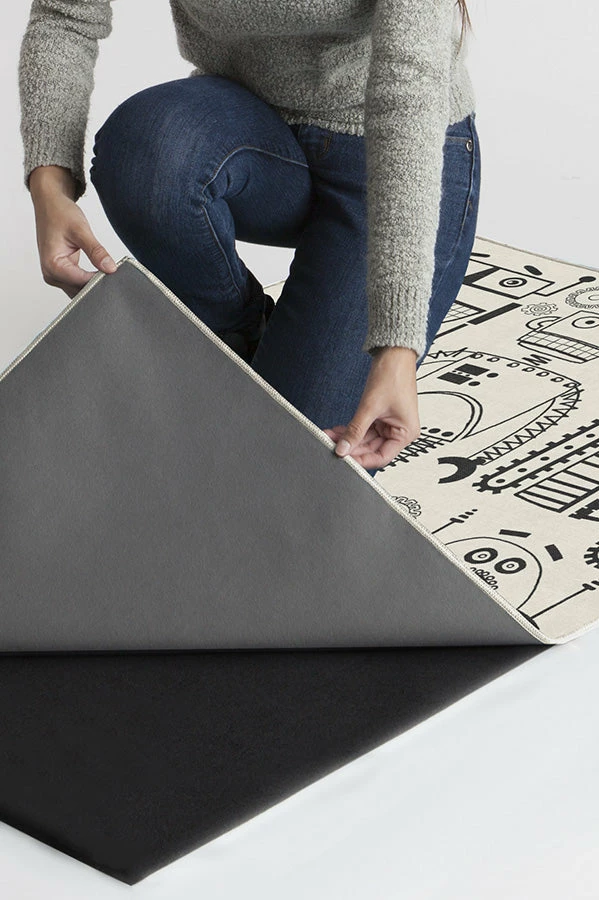 Flash Sale 🤩 Ruggable Robot Party Black & White Rug 🎉 6 Flash Sale 🤩 Ruggable Robot Party Black & White Rug 🎉 - Image 6