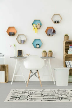 Flash Sale 🤩 Ruggable Robot Party Black & White Rug 🎉 15 Flash Sale 🤩 Ruggable Robot Party Black & White Rug 🎉 -Area Rugs Sales Store robot party black white C RC SK003 27 be2671b4 2f16 44ef a27b f0718bd24a04