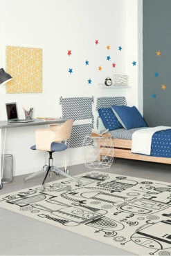 Flash Sale 🤩 Ruggable Robot Party Black & White Rug 🎉 11 Flash Sale 🤩 Ruggable Robot Party Black & White Rug 🎉 -Area Rugs Sales Store robot party black white C RC SK003 57 df52a5a3 c4f9 477f 9995 1aca3a337d6c