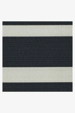 Best Pirce 🛒 Ruggable Outdoor Sailmaker Stripe Black Rug 🎁 -Area Rugs Sales Store sailmaker stripe black D RC OD017 57 1a8266af a12e 483c 8c45 019ea9ce487d