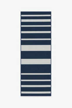 Deals 🌟 Ruggable Outdoor Sailmaker Stripe Blue Rug ✨ -Area Rugs Sales Store sailmaker stripe blue B RC OD018 27