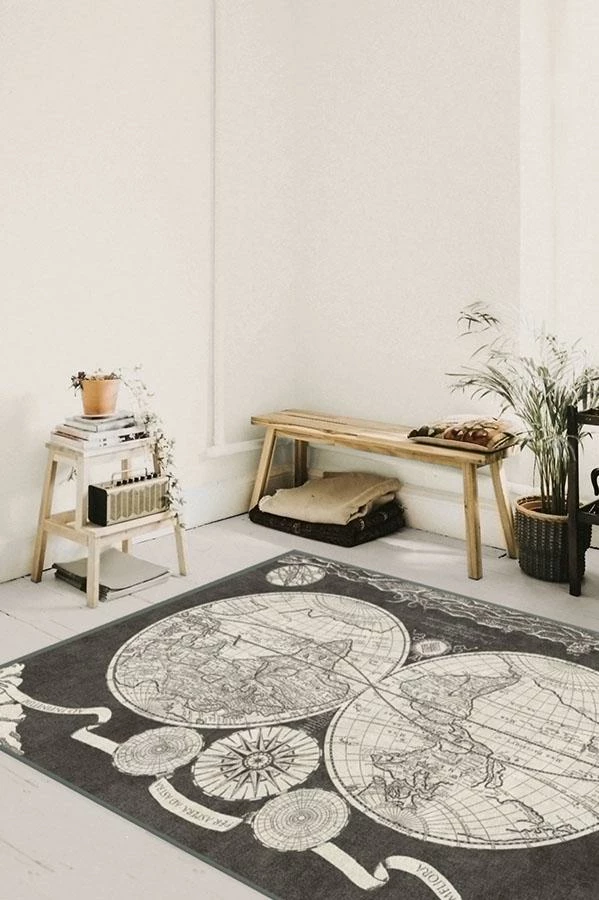 New โ Ruggable Sale Sailor's Map Charcoal Rug ๐ 4 New โ Ruggable Sale Sailor's Map Charcoal Rug ๐ - Image 4