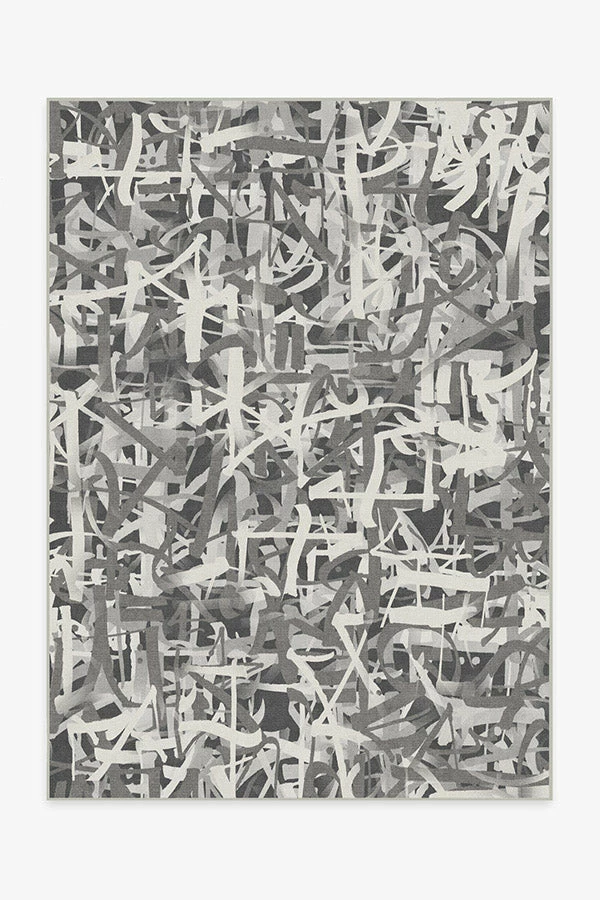 Discount ๐ Ruggable Scribe Grey Rug ๐ 1 Discount ๐ Ruggable Scribe Grey Rug ๐