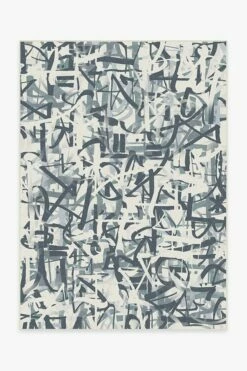 Flash Sale 🎁 Ruggable Scribe Slate Blue Rug 🔥