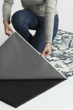 Flash Sale 🎁 Ruggable Scribe Slate Blue Rug 🔥 -Area Rugs Sales Store scribe slate blue B RC 0727 27