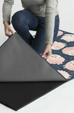 Brand new 💯 Ruggable Sleepy Sheep Navy Pink Rug 😉 -Area Rugs Sales Store sleepy sheep navy pink B RC SK005 27