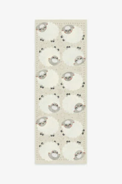 Budget 🎉 Ruggable Sleepy Sheep Soft White Rug 💯 -Area Rugs Sales Store sleepy sheep soft white A RC SK006 27 V2