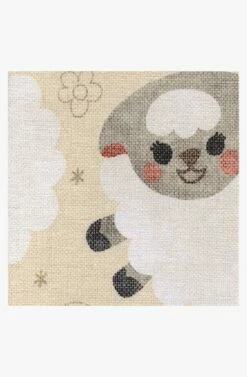 Budget 🎉 Ruggable Sleepy Sheep Soft White Rug 💯 -Area Rugs Sales Store sleepy sheep soft white D RC SK006 57