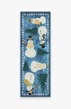 New 👍 Ruggable Snowy Soiree Navy Rug 🤩 -Area Rugs Sales Store snowy soiree navy A RC XM006 27