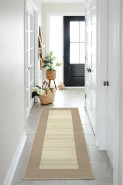 Deals ⭐ Ruggable Solid Bordered Natural Rug 🧨 -Area Rugs Sales Store solid bordered natural C RC 0087 27 V4