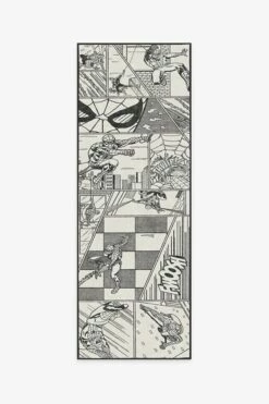 Best Sale 🧨 Ruggable Spidey-Sense Ink Black Rug 💯 -Area Rugs Sales Store spidey sense ink black A RC MV006 27