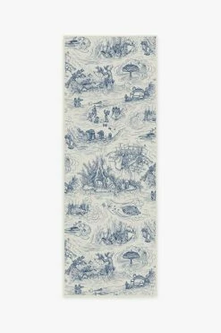 Wholesale 🎉 Ruggable Star Wars Toile Blue Rug 😀 -Area Rugs Sales Store star wars toile blue A RC SW020 27