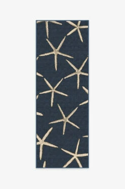 Cheap ✨ Ruggable Sale Starfish Navy Rug ✔️ -Area Rugs Sales Store starfish navy A RC 0318 27