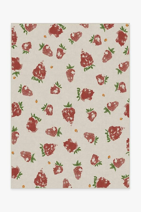 Best Sale 👍 Ruggable Strawberries Red Rug 🥰 1 Best Sale 👍 Ruggable Strawberries Red Rug 🥰