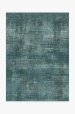 Outlet 😍 Ruggable Sudaria Solid Teal Blue Rug 🛒