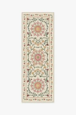 New 👍 Ruggable Suzani Coral Rug 🛒 -Area Rugs Sales Store suzani coral A RC 0030 27
