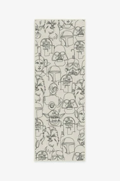 New ❤️ Ruggable The Saga White & Black Rug 😀 -Area Rugs Sales Store the saga white black A RC SW008 27 V2