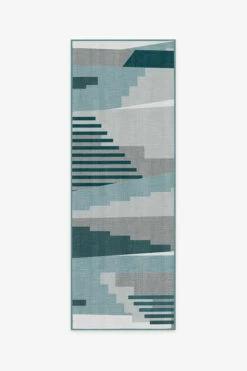 Deals 🌟 Ruggable Outdoor Tropea Teal Rug ⭐ -Area Rugs Sales Store tropea teal B RC TR003 27