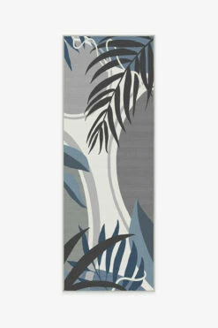Promo 😉 Ruggable Outdoor Tulum Ivory Blue Rug 👏 -Area Rugs Sales Store tulum ivory blue A RC TR008 27 V2